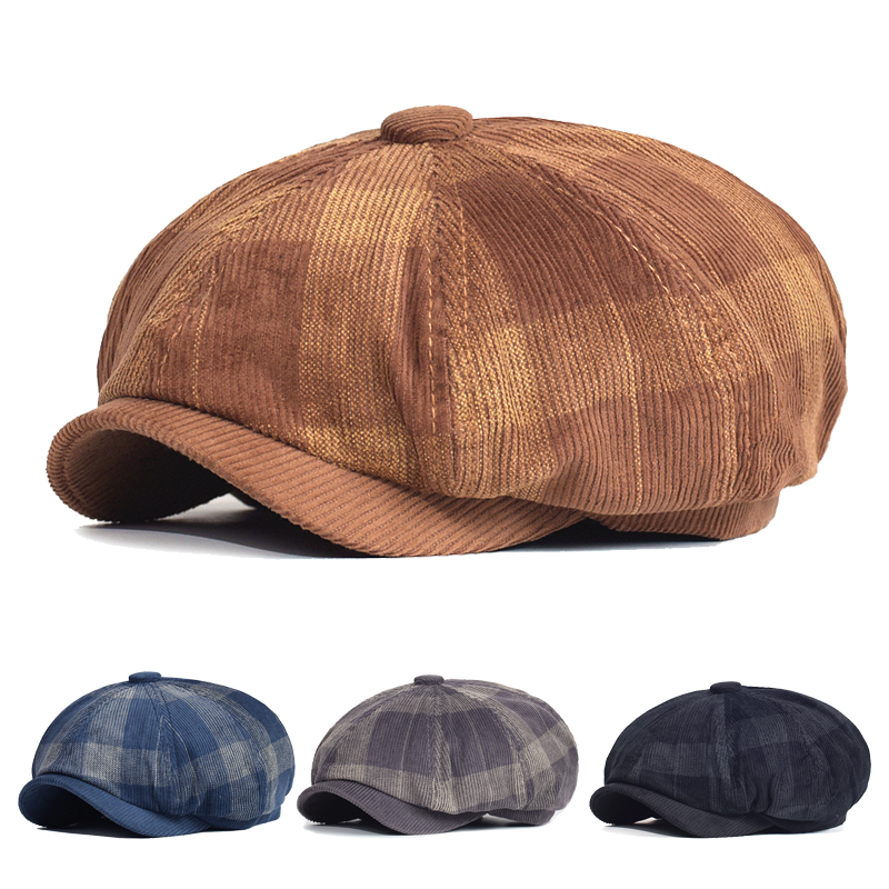 Autumn Winter Plaid Thick News - Dad Hat Cotton review and price