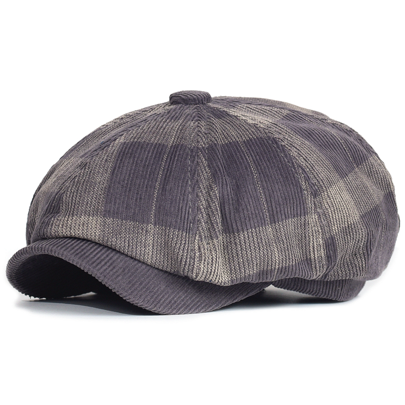 Autumn Winter Plaid Thick News - Dad Hat Cotton review and price